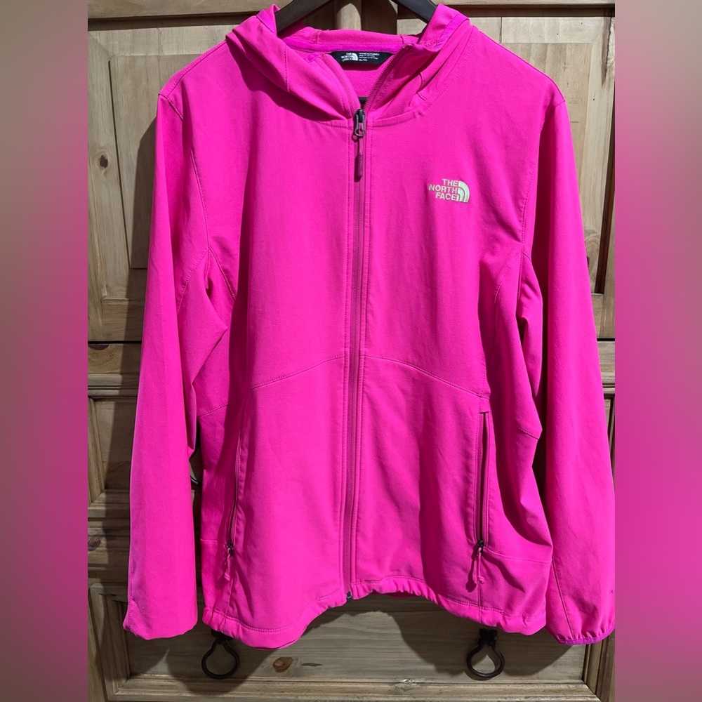 The North Face pink zip up jacket